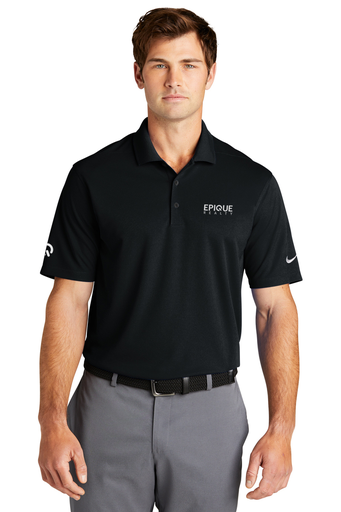 Epique Nike Micro Pique 2.0 Polo With Embroidered Logo (Black)