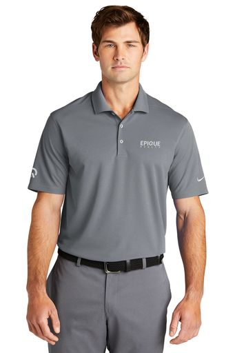 Epique Nike Micro Pique 2.0 Polo With Embroidered Logo (Grey)