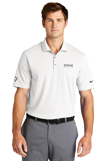 Epique Nike Micro Pique 2.0 Polo With Embroidered Logo (White)