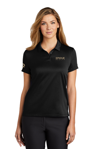 Epique Nike Ladies Polo with Embroidered Logo (Black)